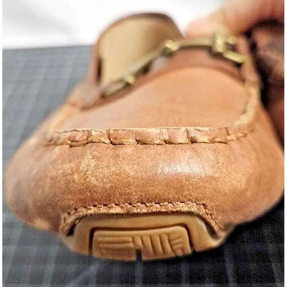 COLE HAAN Somerset link bit‎ loafers brown leather men 11M